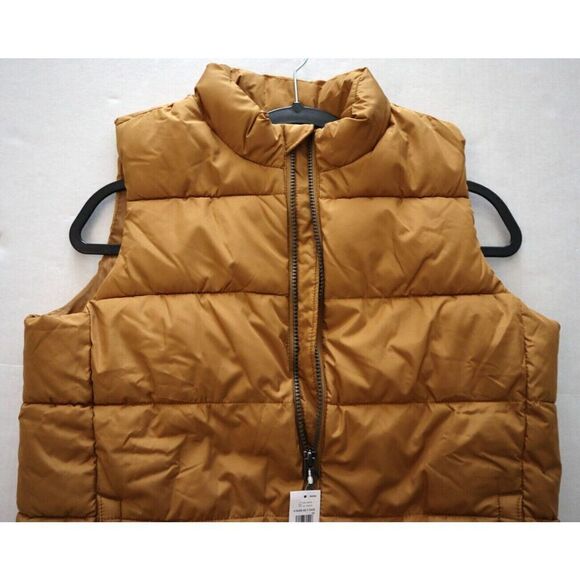 Gap 418456 Kids Sz XL (12) Honey Mustard Yellow ColdControl Quilted Puffer Vest - Picture 8 of 9